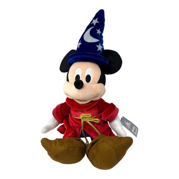 Disney Other - Disney Parks Sorcerer Mickey Fantasia Plush Stuffed Toy with Hat
